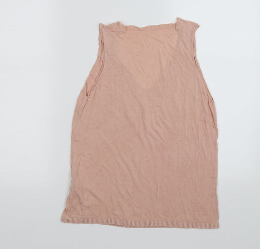 F&F Womens Pink  Knit Basic Tank Size 12