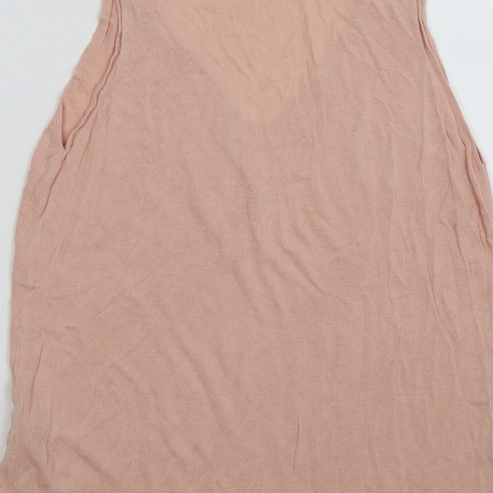 Womens UK Size 12 F&F Pink Basic Tank