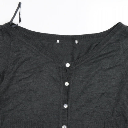 Ethel Austin Womens Grey  Knit Cardigan Jumper Size XL