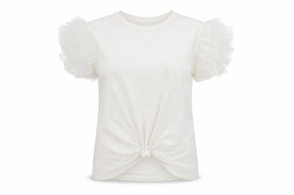 Yu & Me Womens White   Basic T-Shirt Size M
