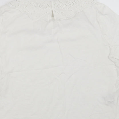 MNG Womens White   Basic T-Shirt Size M