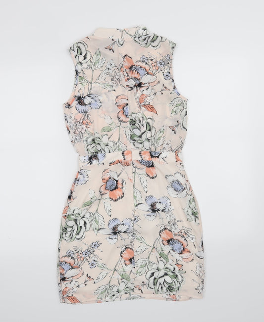 ASOS Womens Pink Floral  A-Line  Size 8