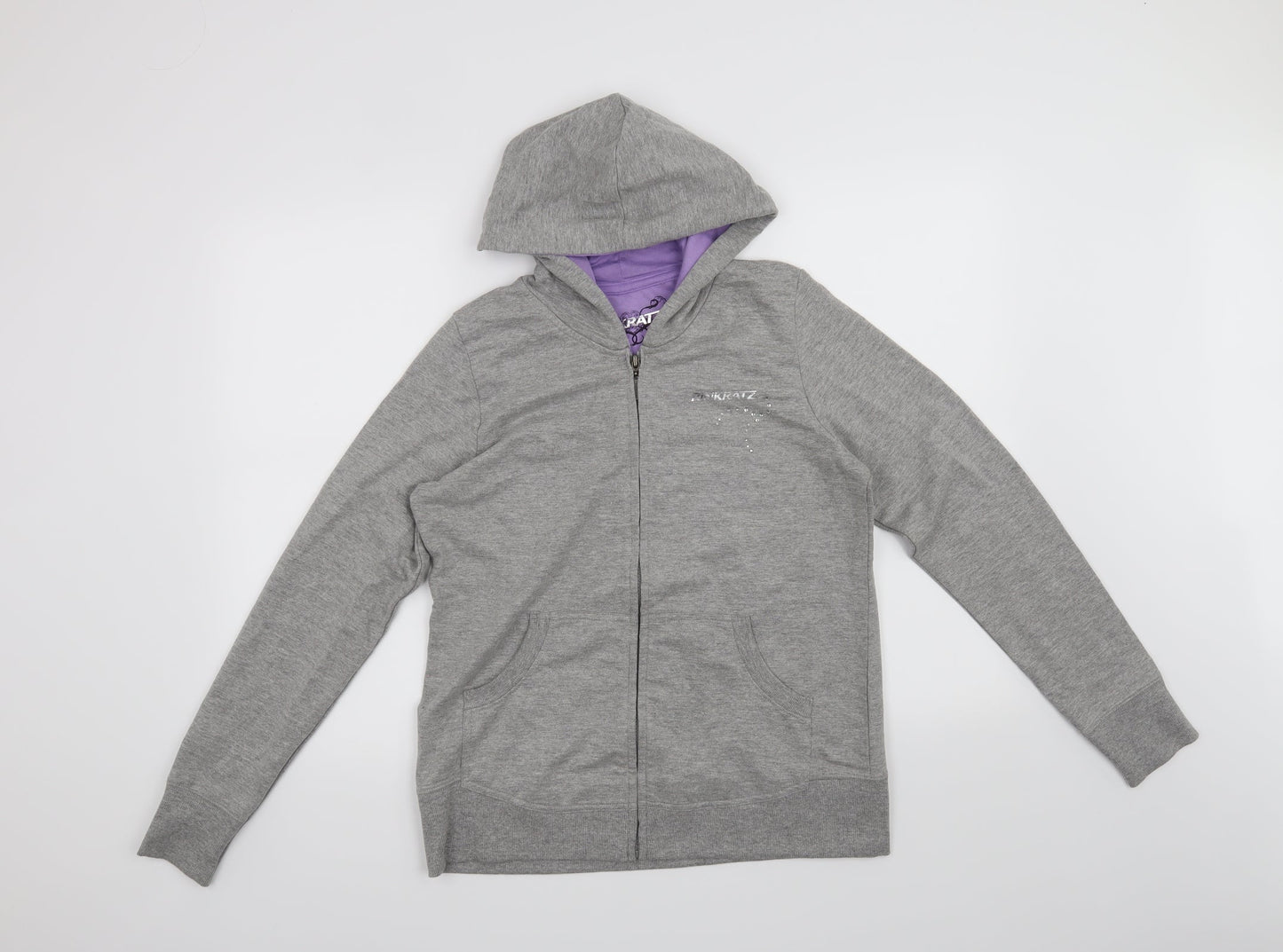 rinkratz Womens Grey   Full Zip Hoodie Size M