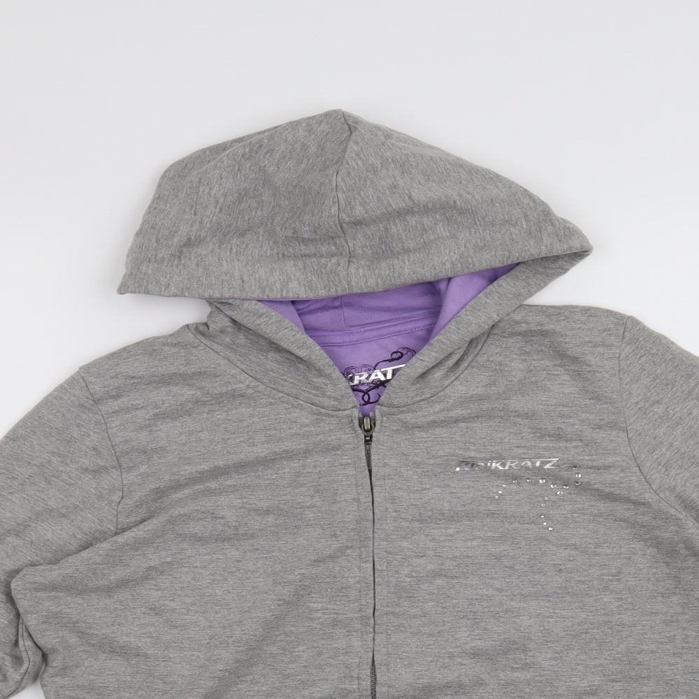 rinkratz Womens Grey   Full Zip Hoodie Size M
