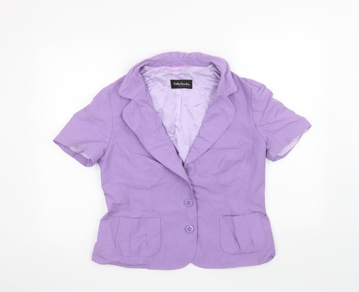 Betty Barclay Womens Purple   Jacket Coat Size M