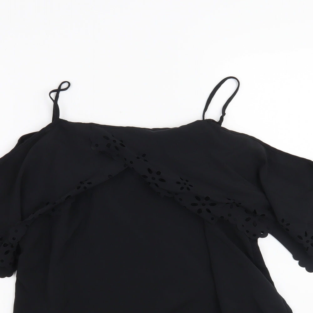 Womens UK Size 14 NEXT Black Basic Tank