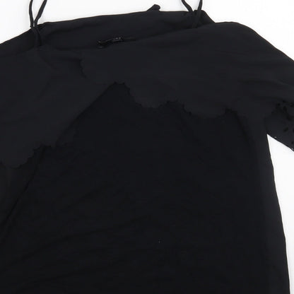 Womens UK Size 14 NEXT Black Basic Tank