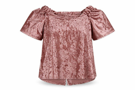 Womens UK Size 12 Cameo Rose Pink Basic Blouse