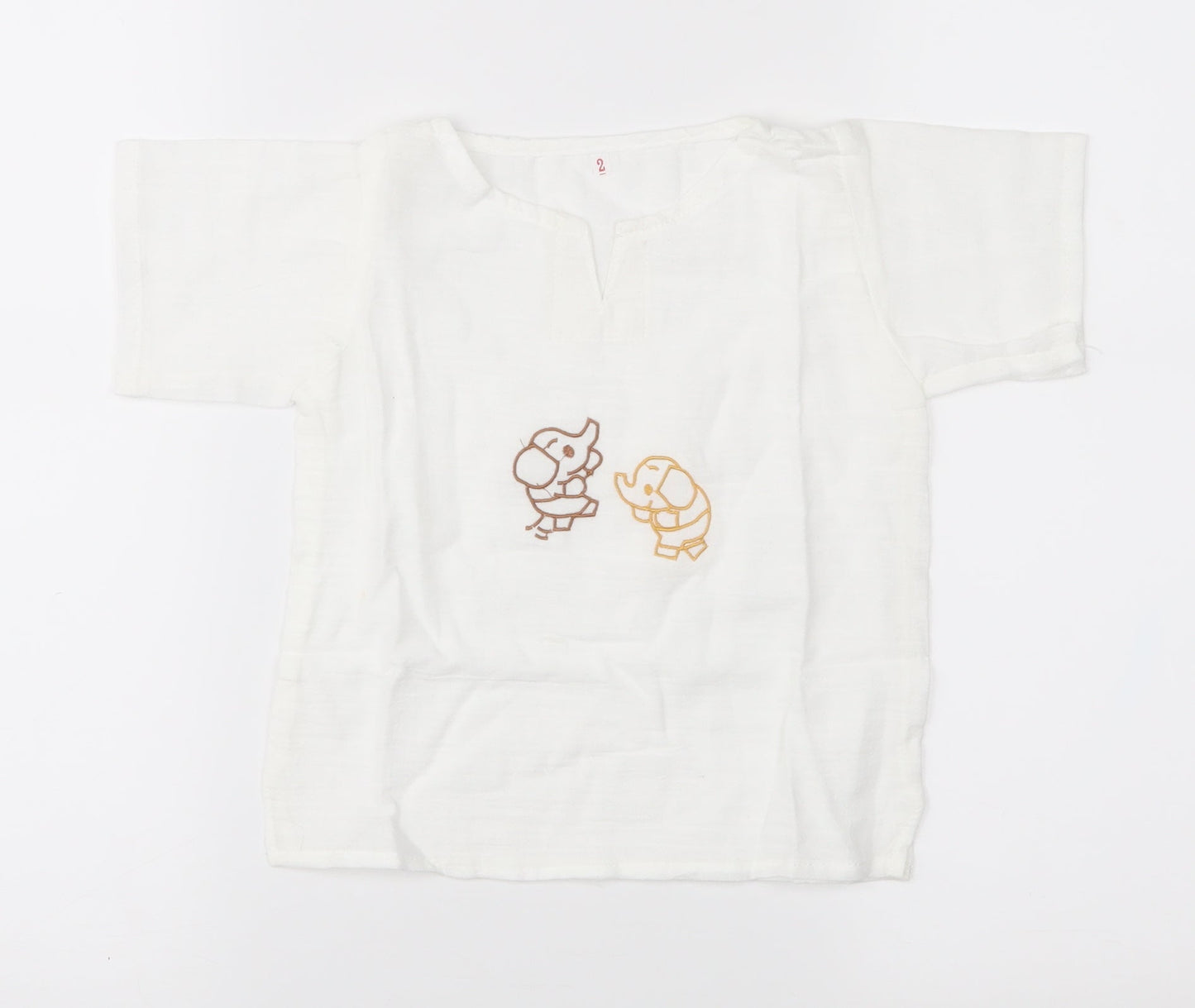 Preworn Baby White   Pullover T-Shirt Size 18-24 Months