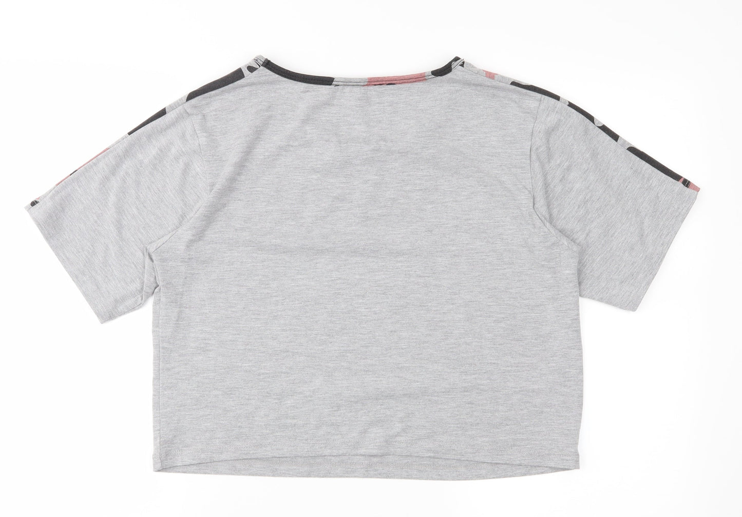 Womens UK Size M Select Grey Basic T-Shirt