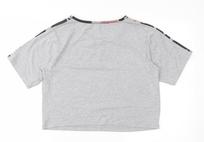 Womens UK Size M Select Grey Basic T-Shirt