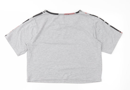 Womens UK Size M Select Grey Basic T-Shirt