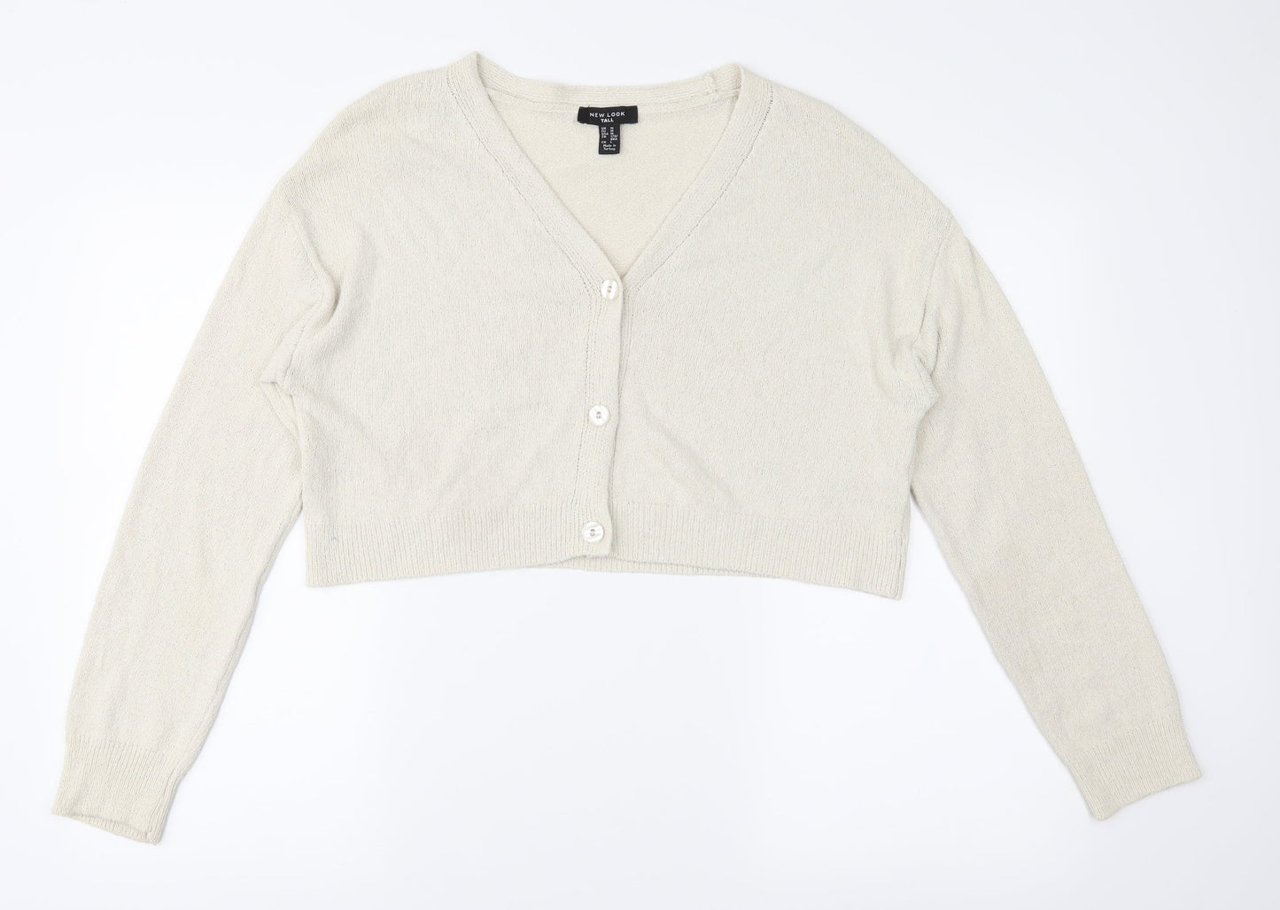 New Look Womens Ivory   Cardigan Jumper Size M