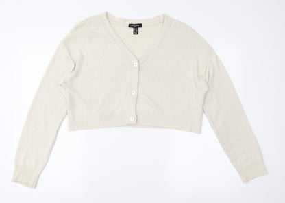 New Look Womens Ivory   Cardigan Jumper Size M