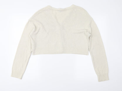 New Look Womens Ivory   Cardigan Jumper Size M