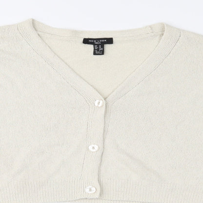 New Look Womens Ivory   Cardigan Jumper Size M