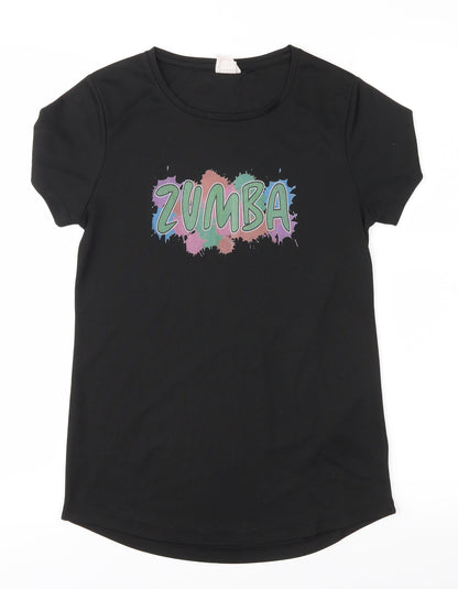 Zumba Womens Black   Basic T-Shirt Size XS