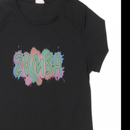 Zumba Womens Black   Basic T-Shirt Size XS