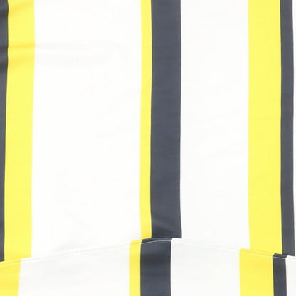 Womens UK Size M Zara Yellow Basic Blouse