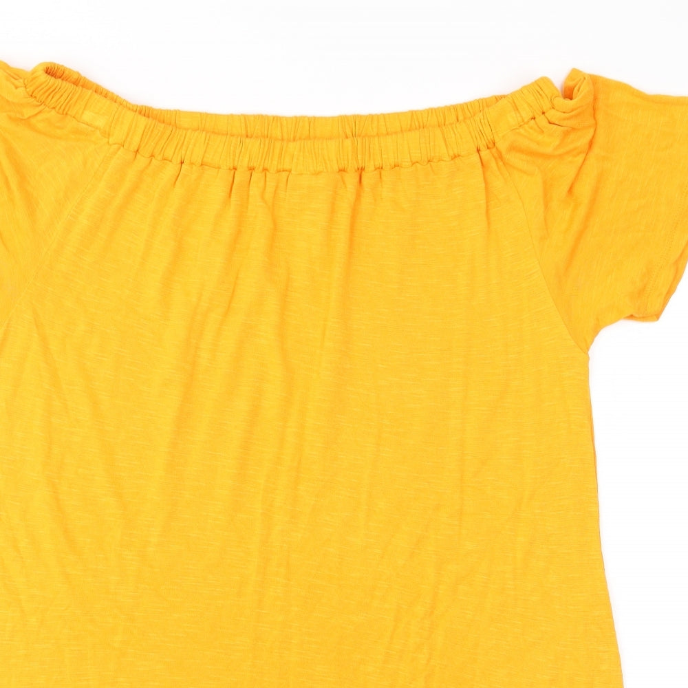 Womens UK Size 14 George Orange Basic Blouse