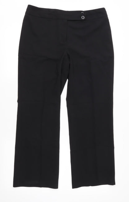George Womens Black   Trousers  Size 12 L26 in