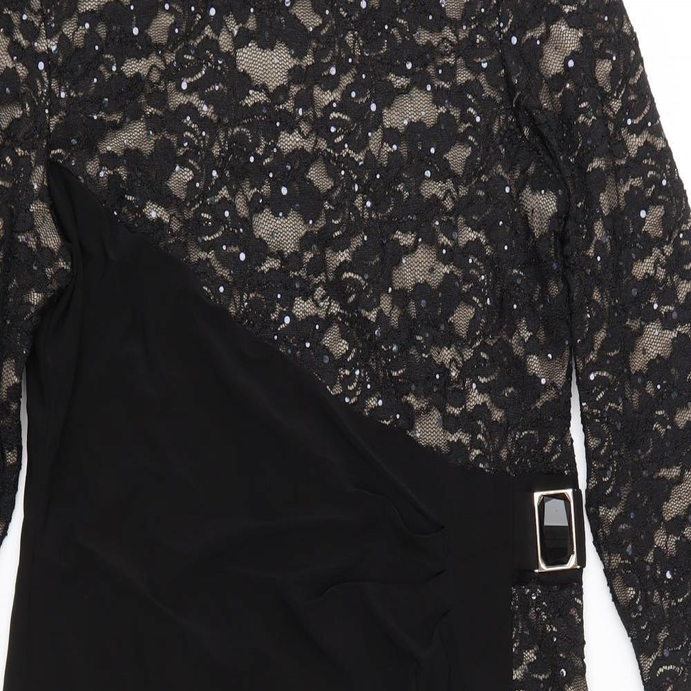 R&M Richards Womens Black   Bodycon  Size 12