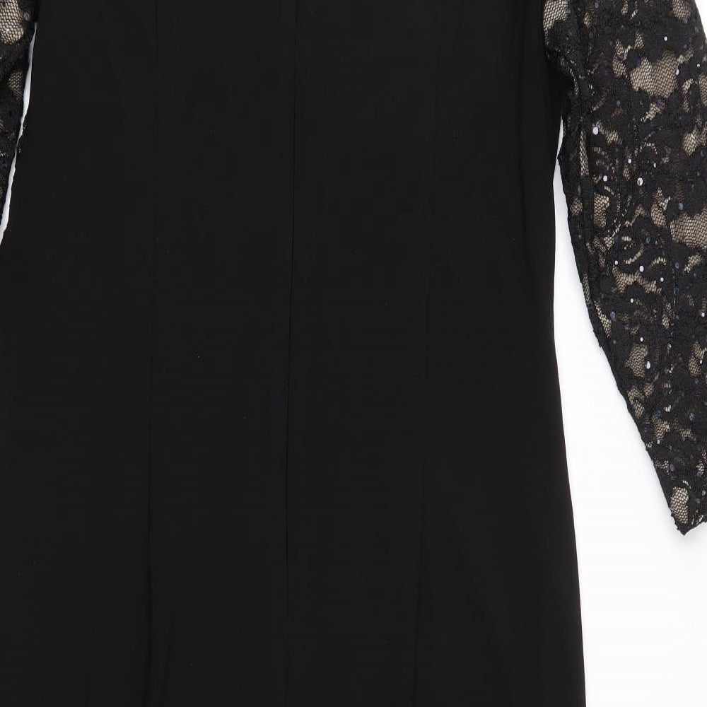 R&M Richards Womens Black   Bodycon  Size 12