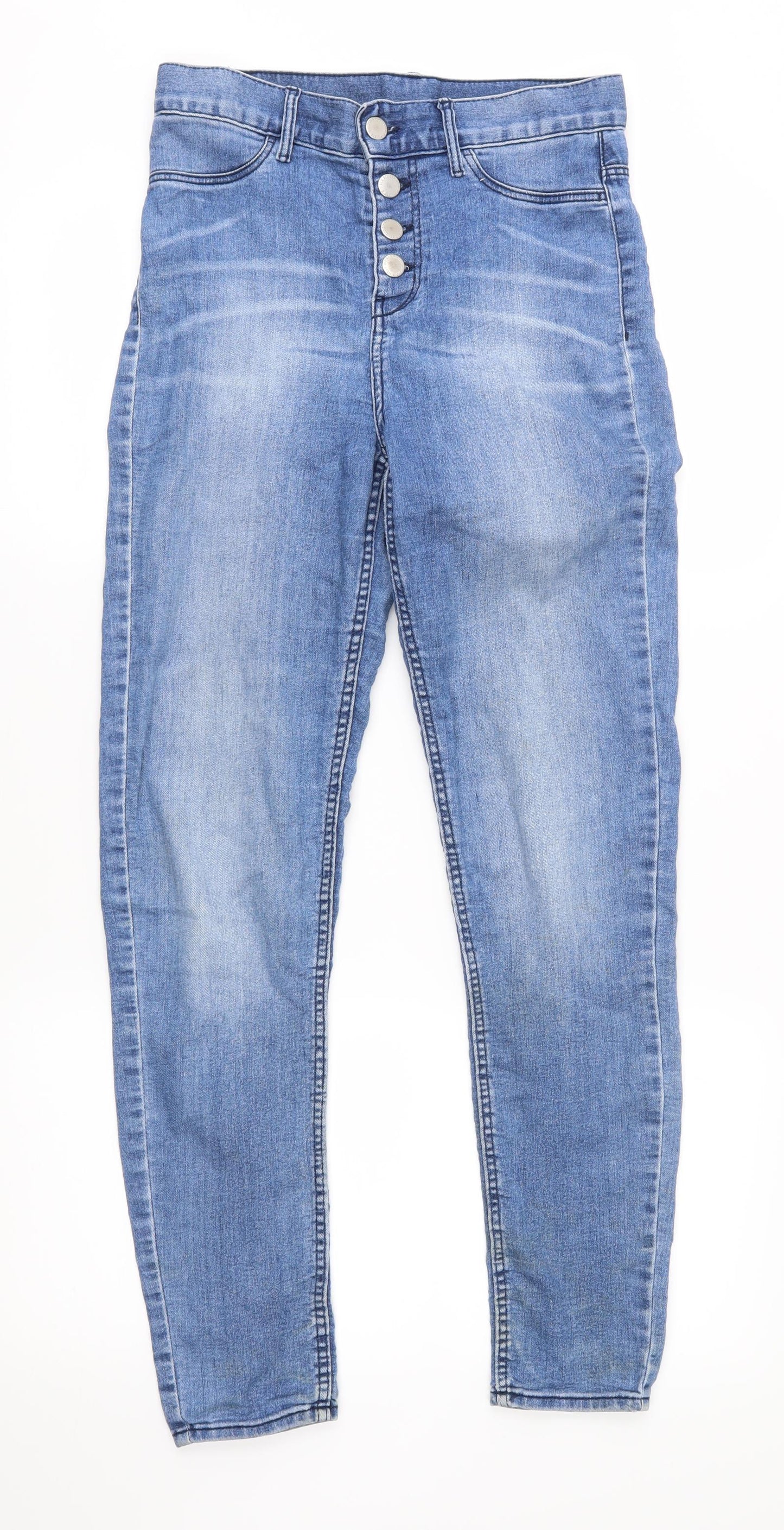 Womens UK Size 36 H&M Regular Fit Skinny Blue Jeans