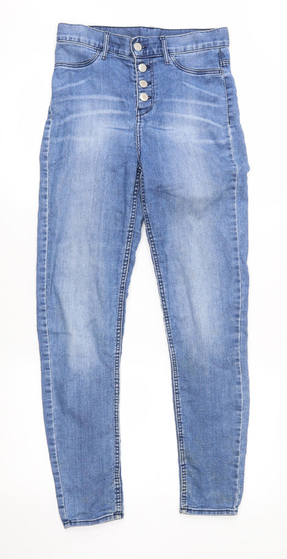 Womens UK Size 36 H&M Regular Fit Skinny Blue Jeans