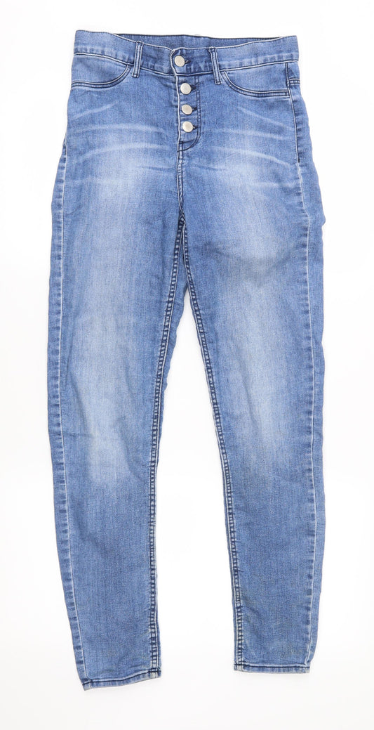 Womens UK Size 36 H&M Regular Fit Skinny Blue Jeans