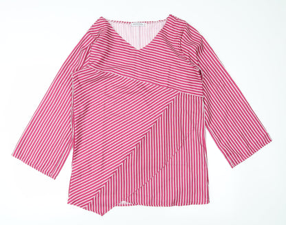 Womens UK Size XL MissLook Pink Basic Blouse