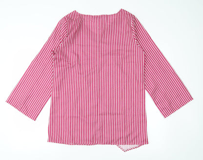 Womens UK Size XL MissLook Pink Basic Blouse