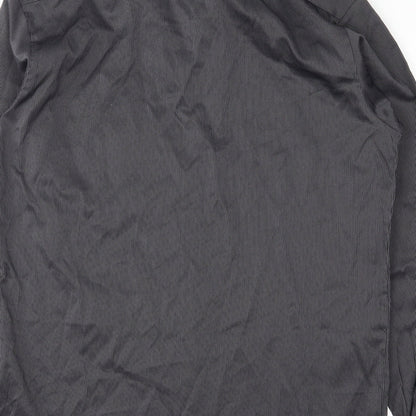 Mens UK Size L Preworn Black  Button-Up Long Sleeve Casual Shirt