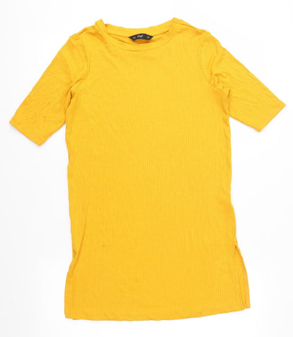 Womens UK Size 8 F&F Orange Basic T-Shirt