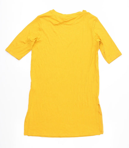 Womens UK Size 8 F&F Orange Basic T-Shirt