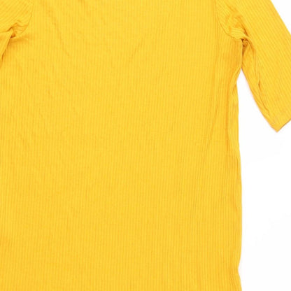 Womens UK Size 8 F&F Orange Basic T-Shirt
