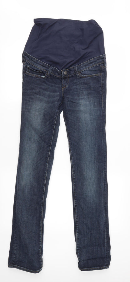 Womens UK Size 38 H&M Regular Fit Straight Blue Jeans