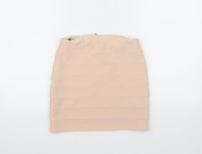 New Look Womens Pink   A-Line Skirt Size 8