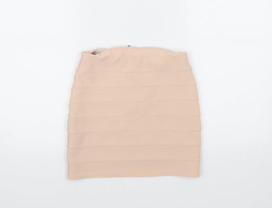 New Look Womens Pink   A-Line Skirt Size 8