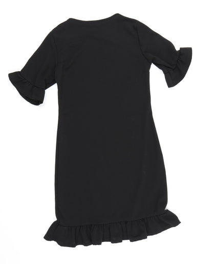 Missguided Womens Black  Rayon Bodycon  Size 8
