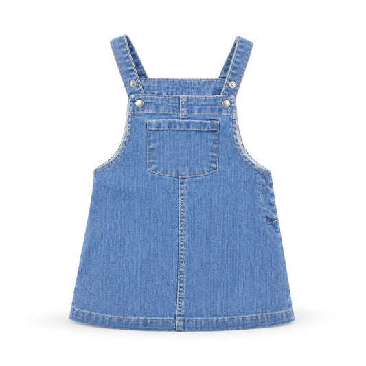 H&M Girls Blue  Denim Pinafore/Dungaree Dress  Size 12 Months