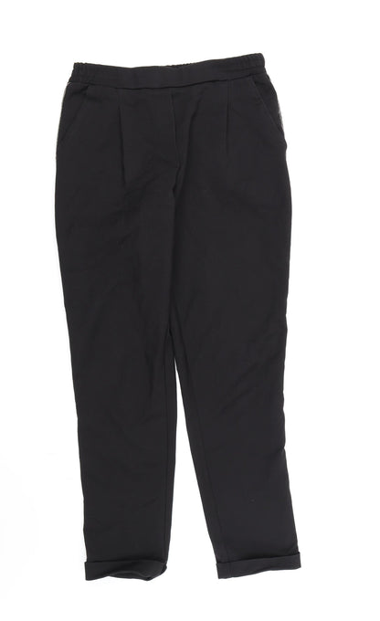 DiLViN WOMAN Womens Black  Rayon Trousers  Size 8 L28 in