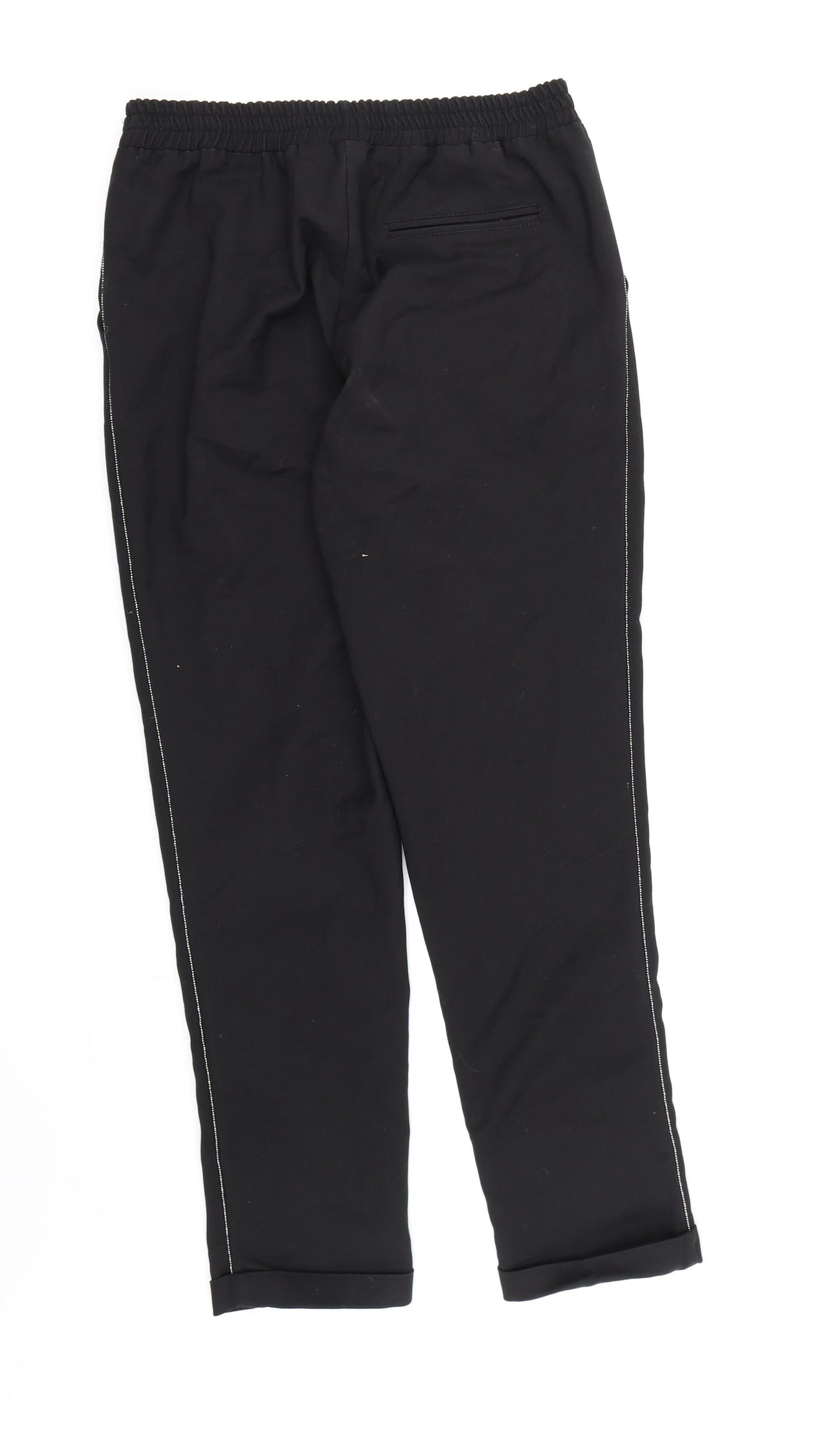DiLViN WOMAN Womens Black  Rayon Trousers  Size 8 L28 in