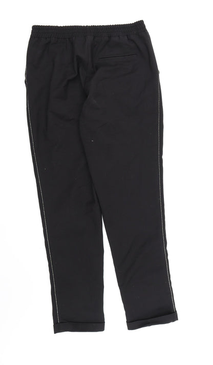 DiLViN WOMAN Womens Black  Rayon Trousers  Size 8 L28 in