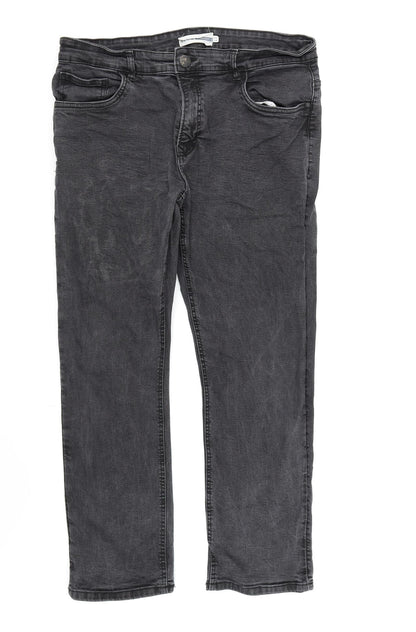 Easy Mens Black  Denim Straight Jeans  L30 in