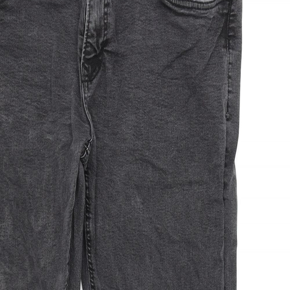 Easy Mens Black  Denim Straight Jeans  L30 in
