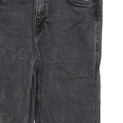 Easy Mens Black  Denim Straight Jeans  L30 in