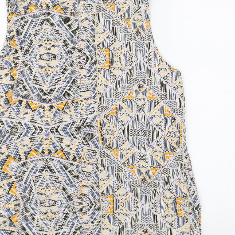 New Look Womens Multicoloured Geometric  Camisole Tank Size 12