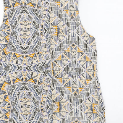 New Look Womens Multicoloured Geometric  Camisole Tank Size 12
