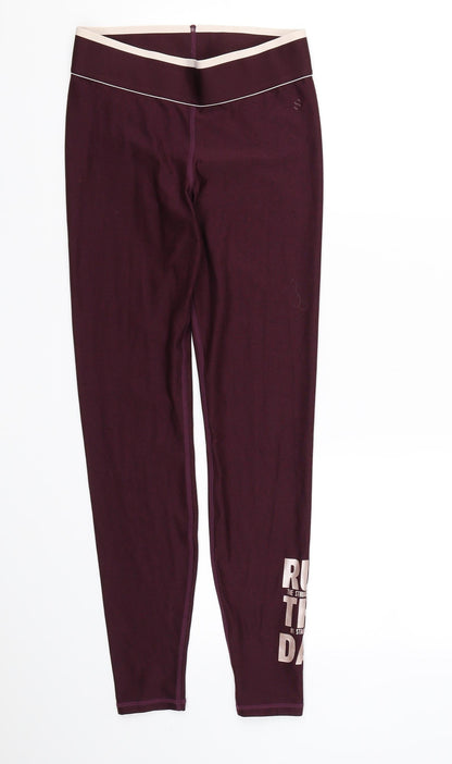 H&M Womens Purple   Pedal Pusher Leggings Size S L26 in